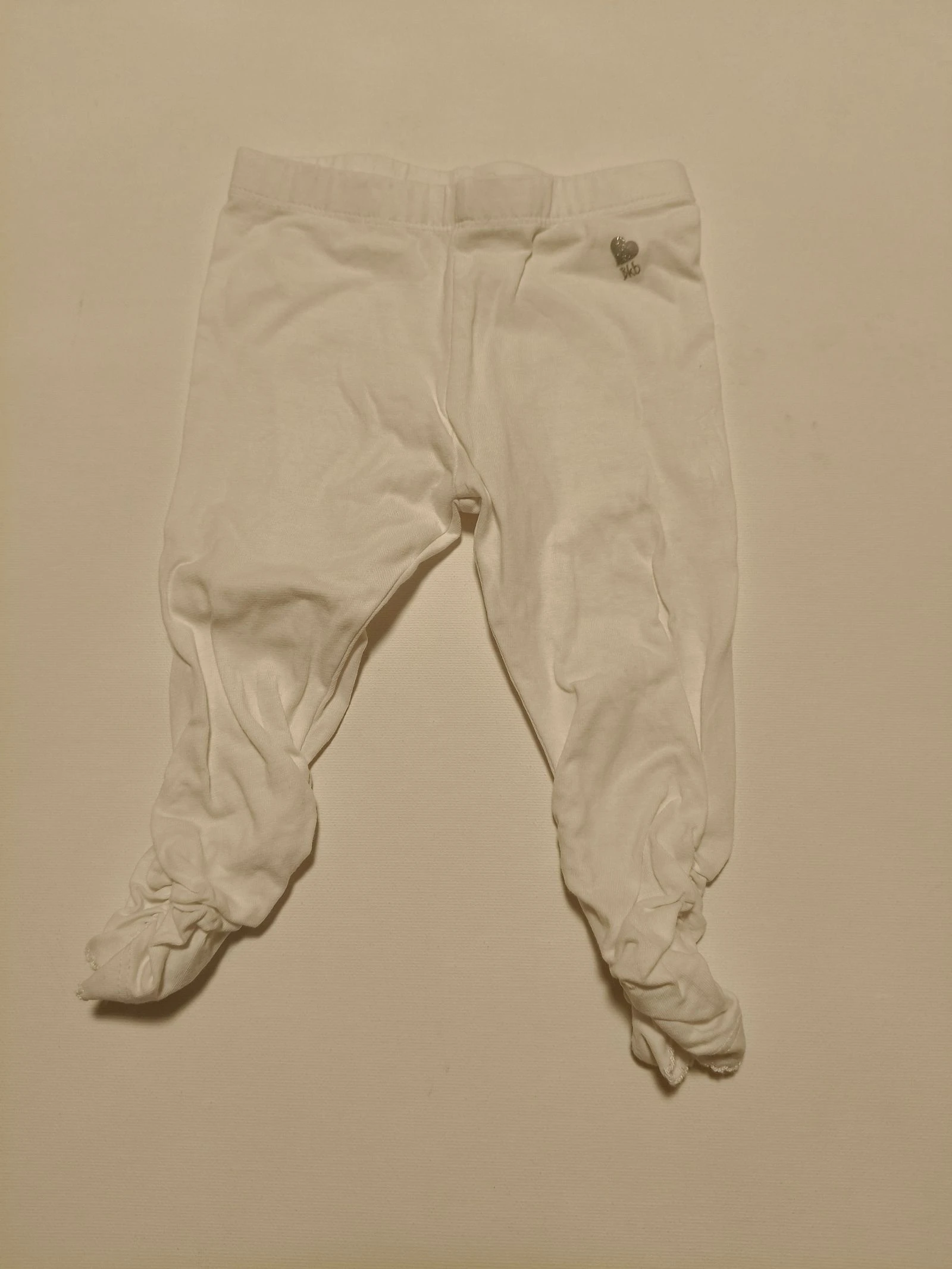 Witte legging bakkaboe maat 80